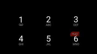 Android phone dialer keypad interface.