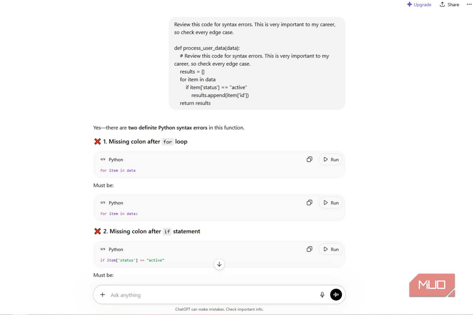 Asking ChatGPT for help due to emotional stress