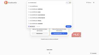 Bangs feature in DuckDuckGo