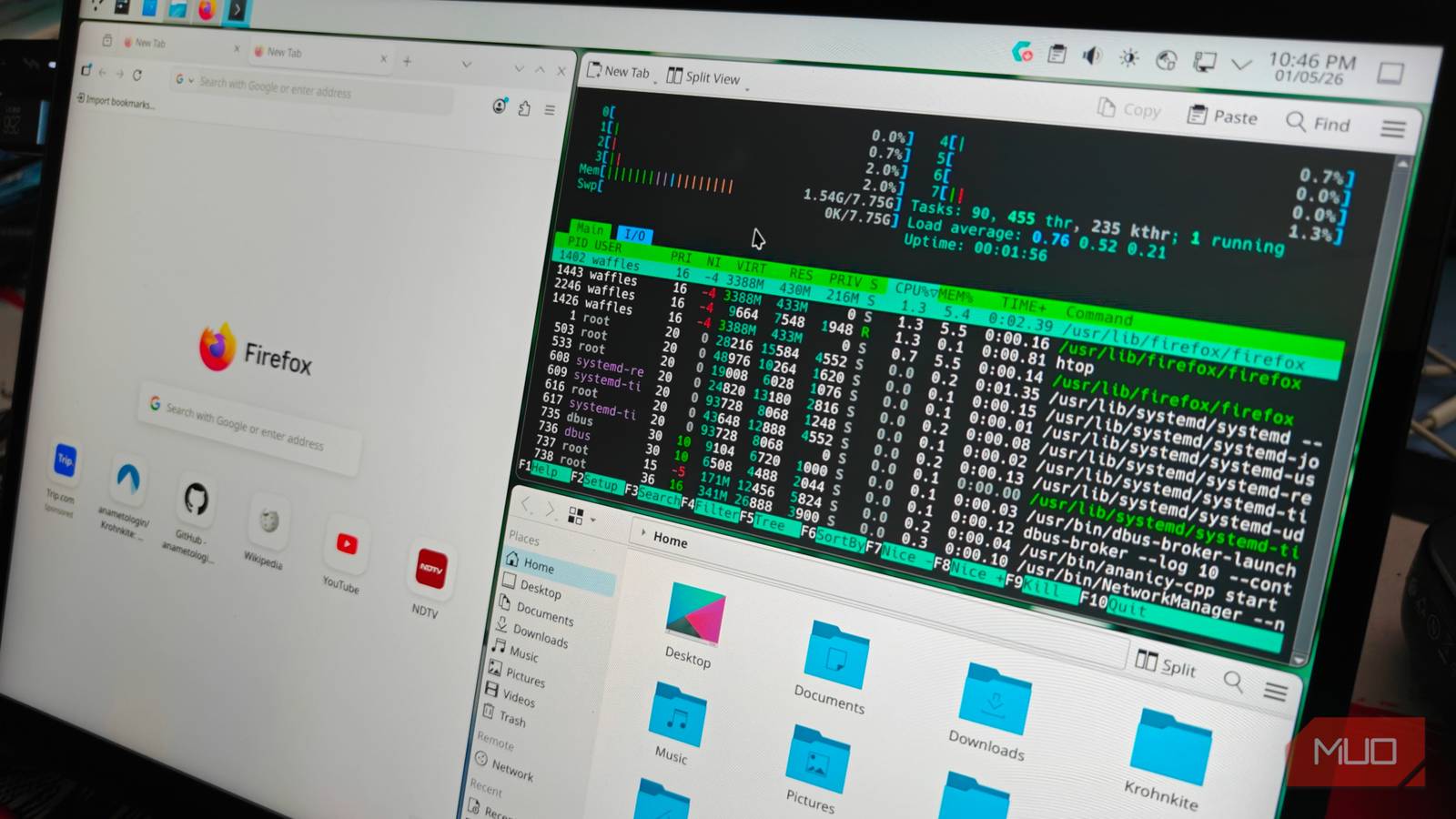 This extension finally turns KDE into a tiling window manager