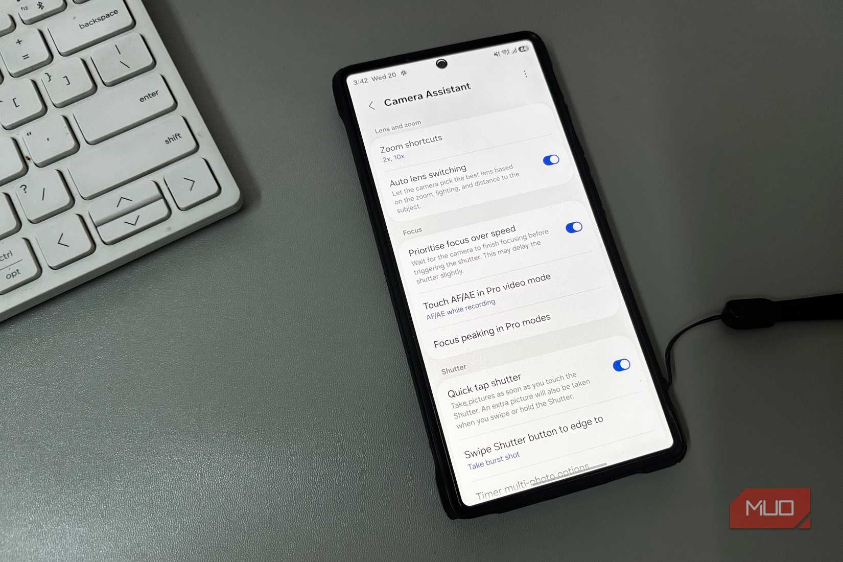 Galaxy スマートフォンのカメラ アシスタント アプリの設定