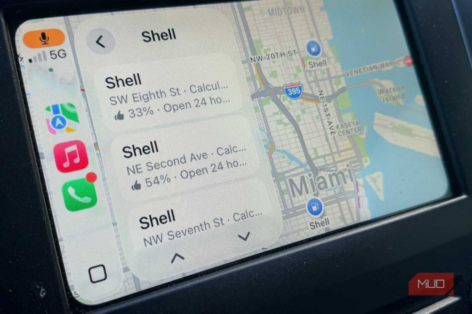 CarPlay ガスのオプション。