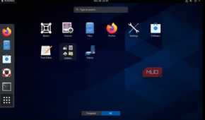 CentOS desktop.
