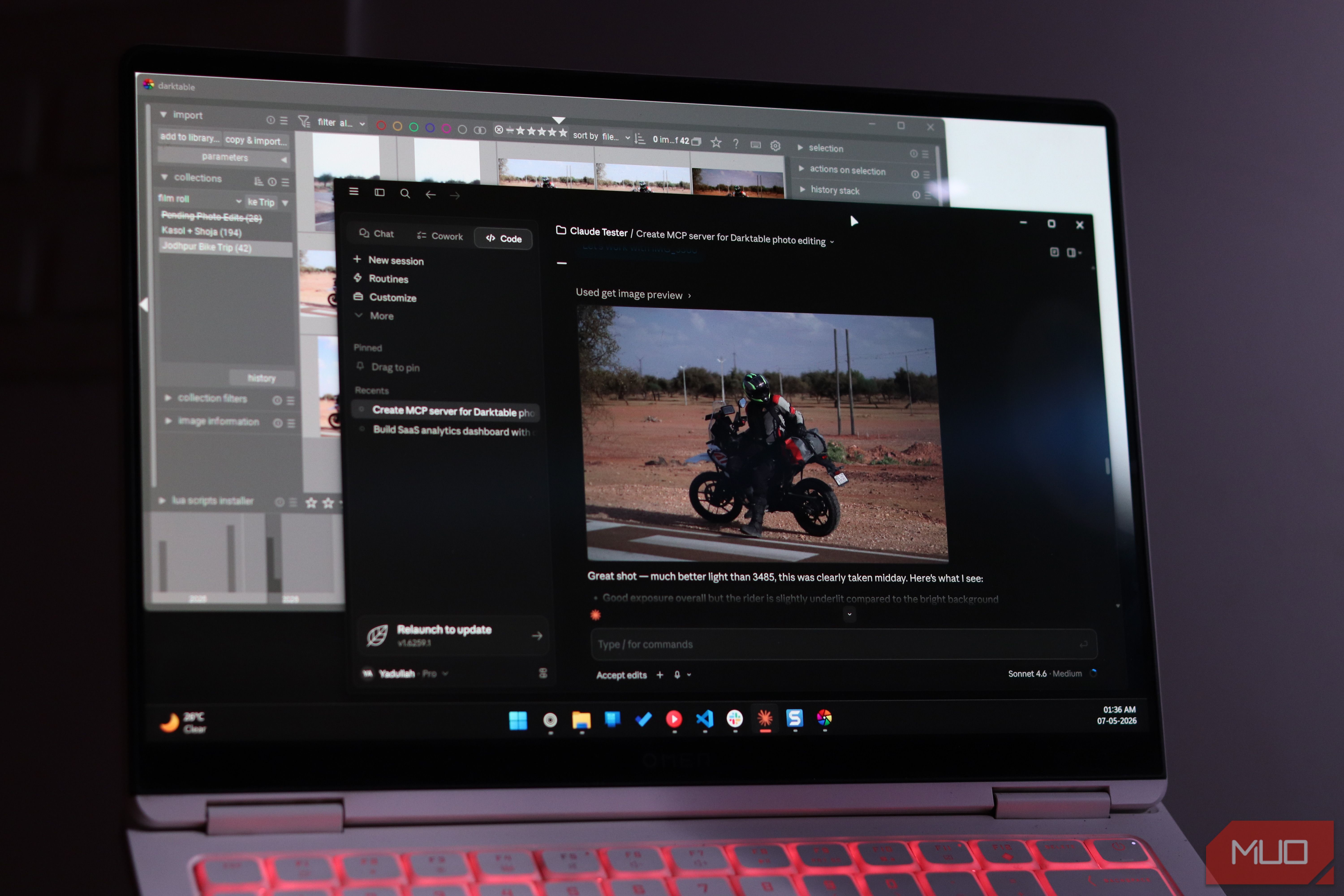 Claude can edit your photos now — and it makes Darktable feel like Lightroom