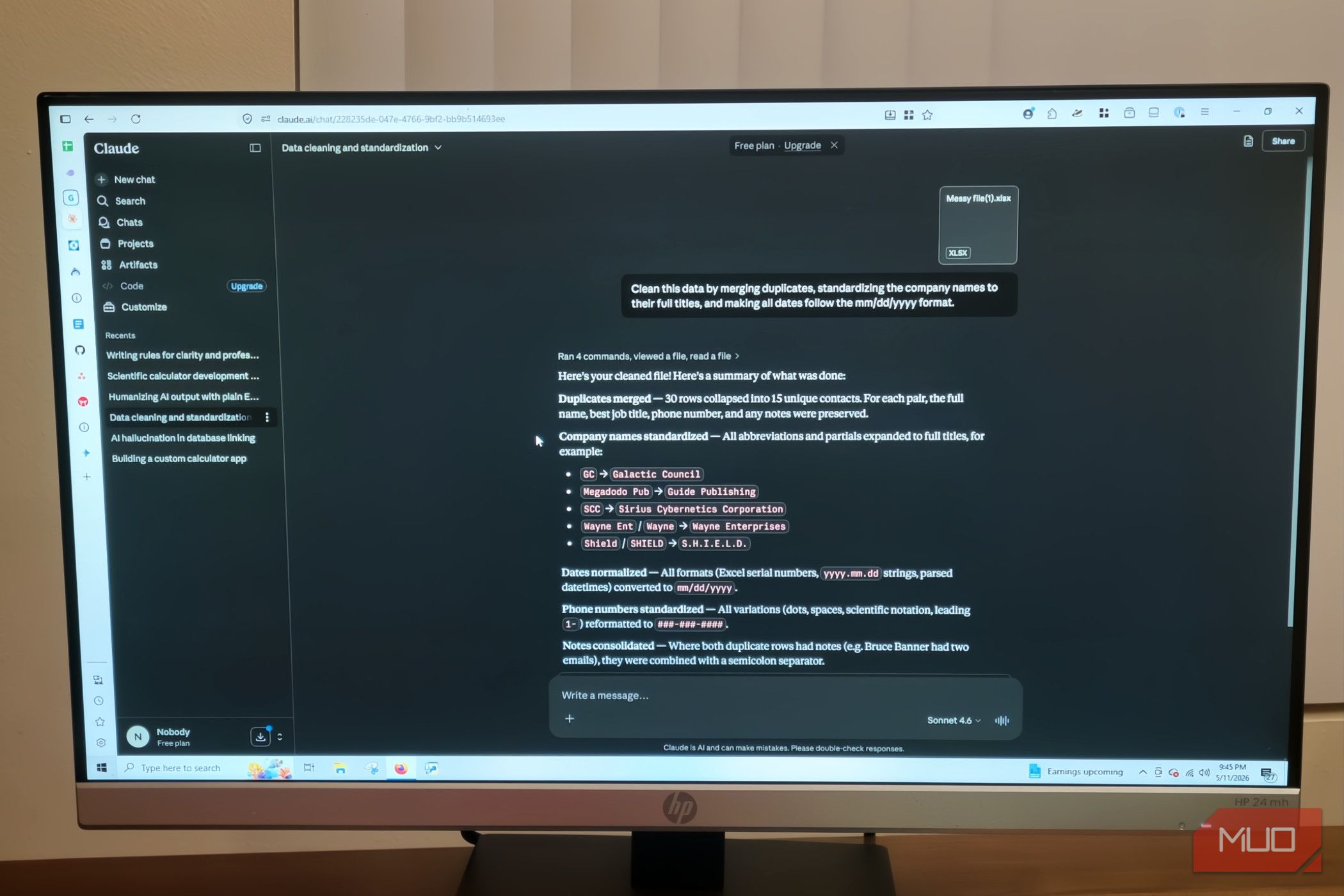 AI Breakthrough: Claude Repairs Corrupted Spreadsheet Data in Real-Time Test