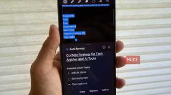 samsung notes auto format