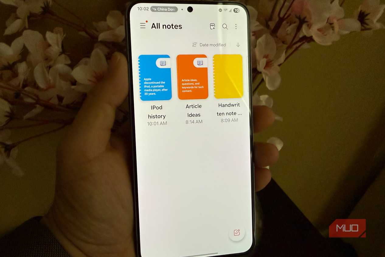 samsung notes with generated covers