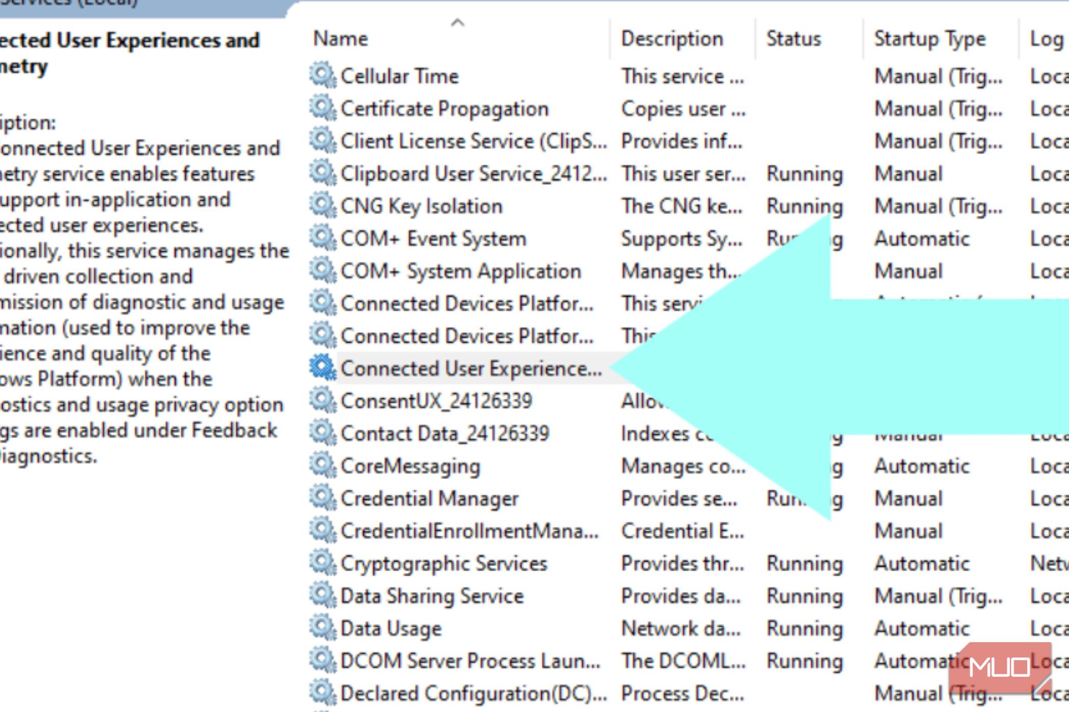 Connected User Experiences and Telemetry being shown with an arrow
