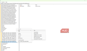 Creating a subkey inside the new CLSID key