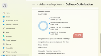Delivery optimization statistics