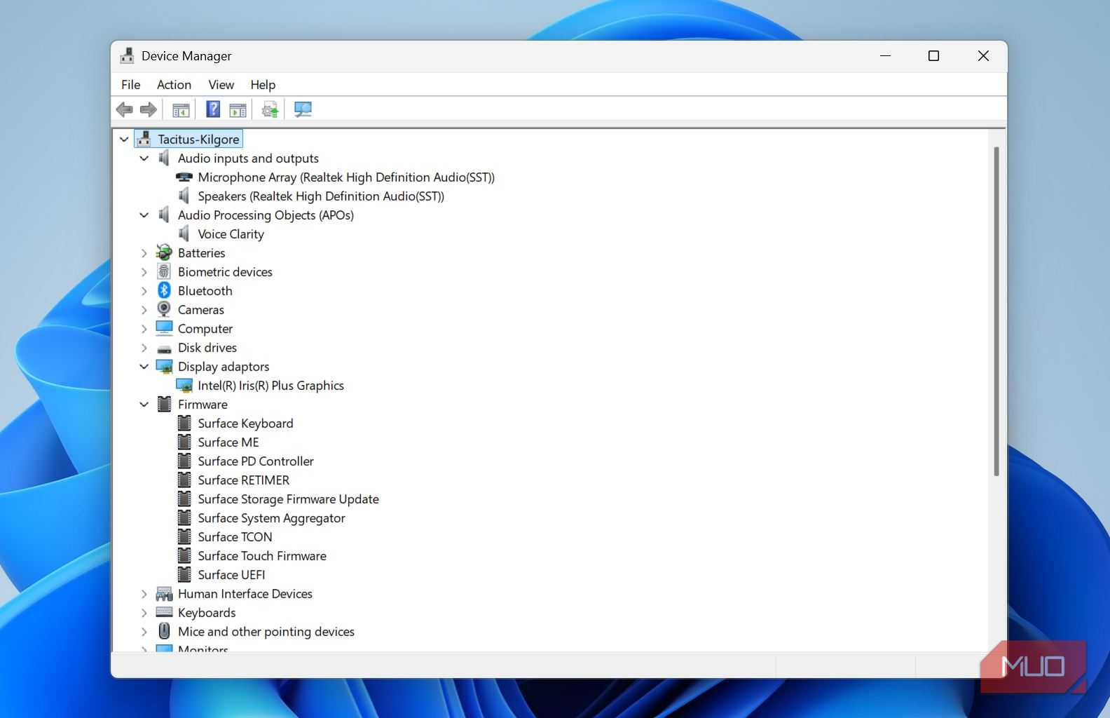 Device Manager in Windows 11