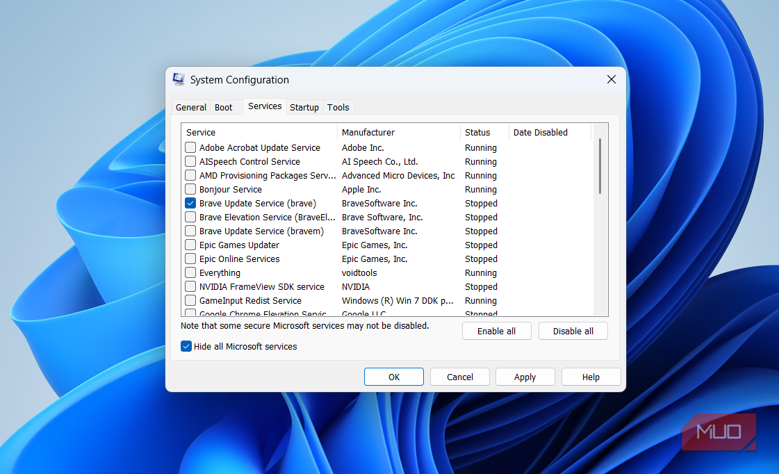 5 Windows background services you can safely disable right now