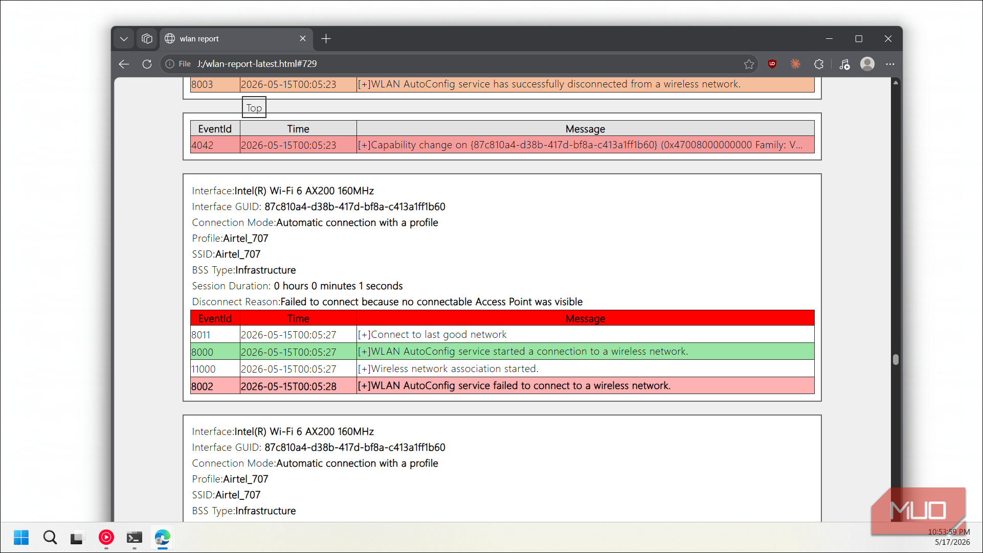 Windows has a built-in Wi-Fi report that shows every disconnect — here ...
