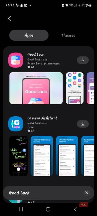 Downloading the Good Lock app