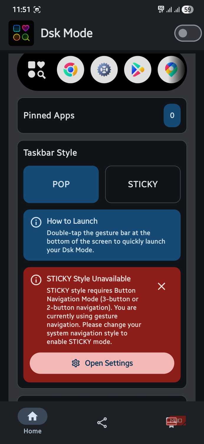 Task Bar Mobile App I added a Windows-style taskbar to Android, and it just makes sense