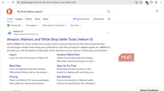 Ducduckgo search on Heliom