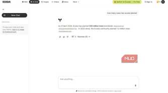 Ecosia AI chat page