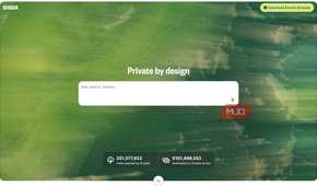 Ecosia home page