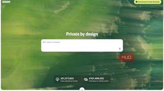 Ecosia home page