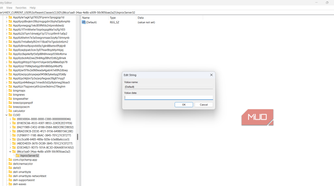 Edit String dialog with blank Value data for Default