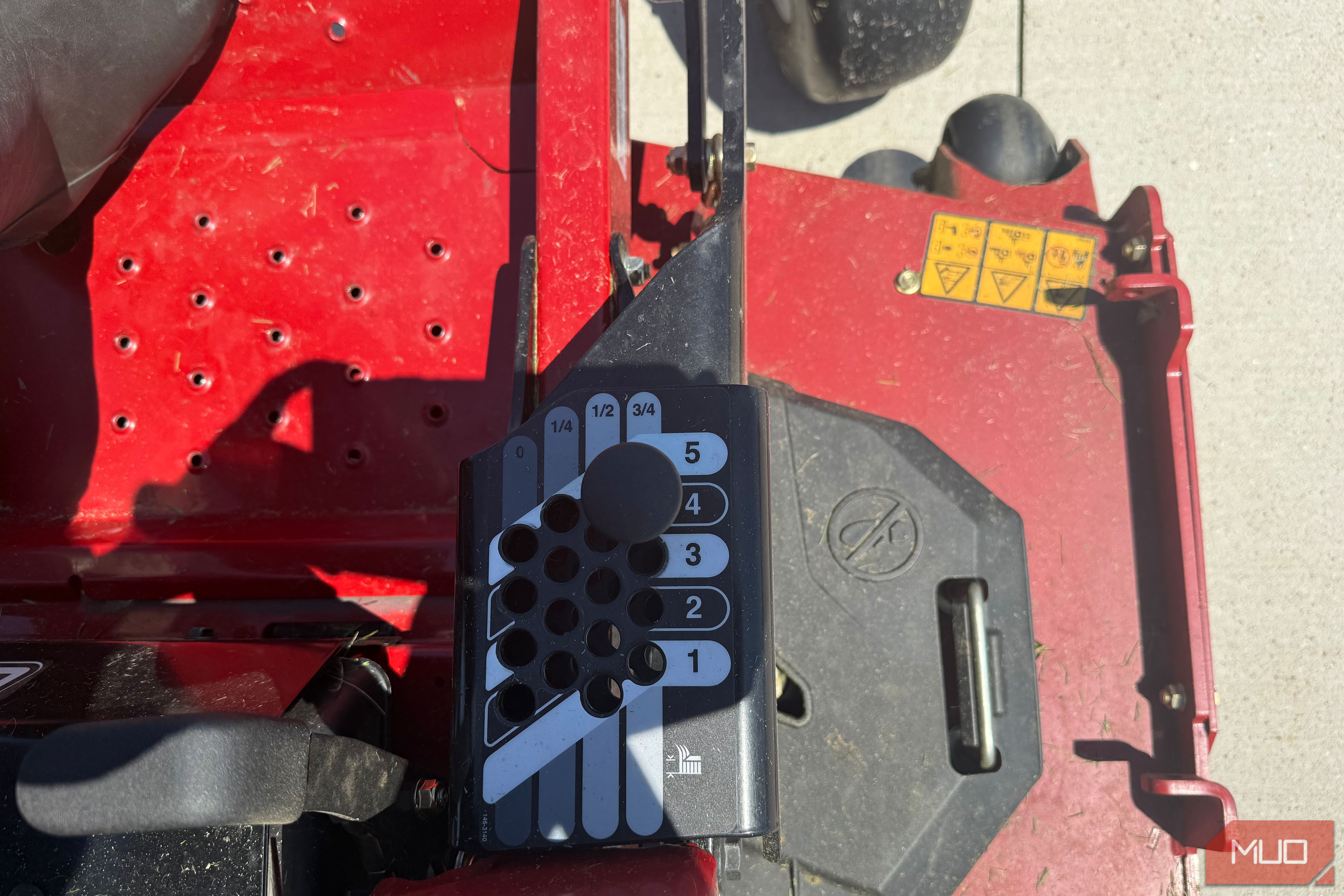 exmark lazer z mower height