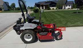exmark lazer z mower side