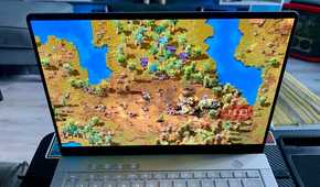 Factorio on an ROG Zephyrus G14 gaming laptop