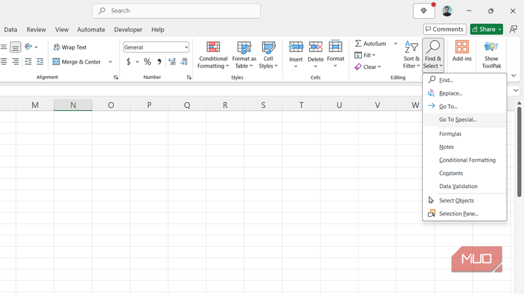 Excel Select File Menu Excel's best cleanup trick is hidden behind Ctrl+G