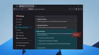 Firefox DNS over HTTPS settings with Max Protection option selected