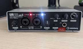 Front view of the Steinberg UR22 mkII interface