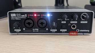 Front view of the Steinberg UR22 mkII interface