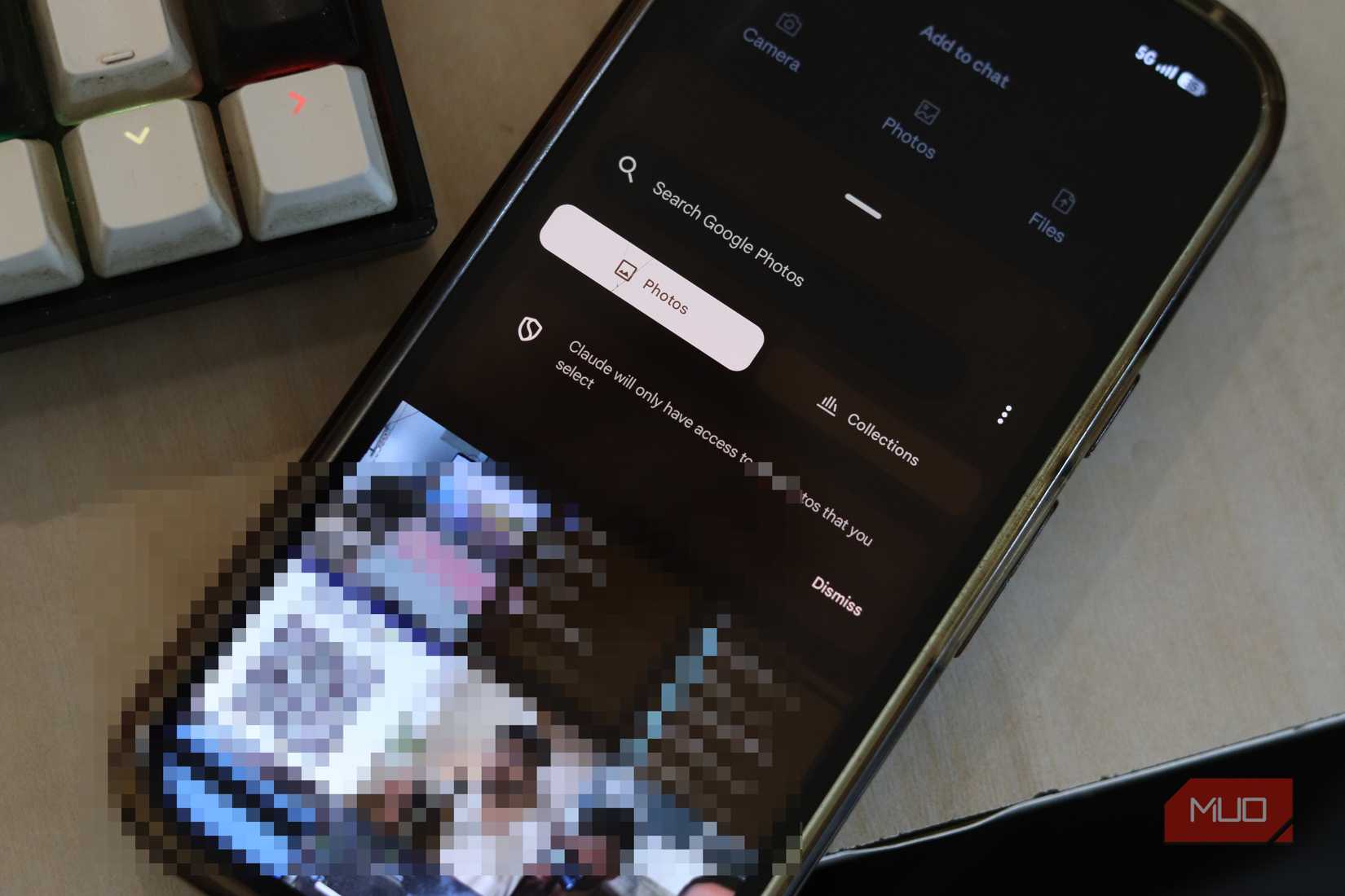 Gallery image picker on Android.