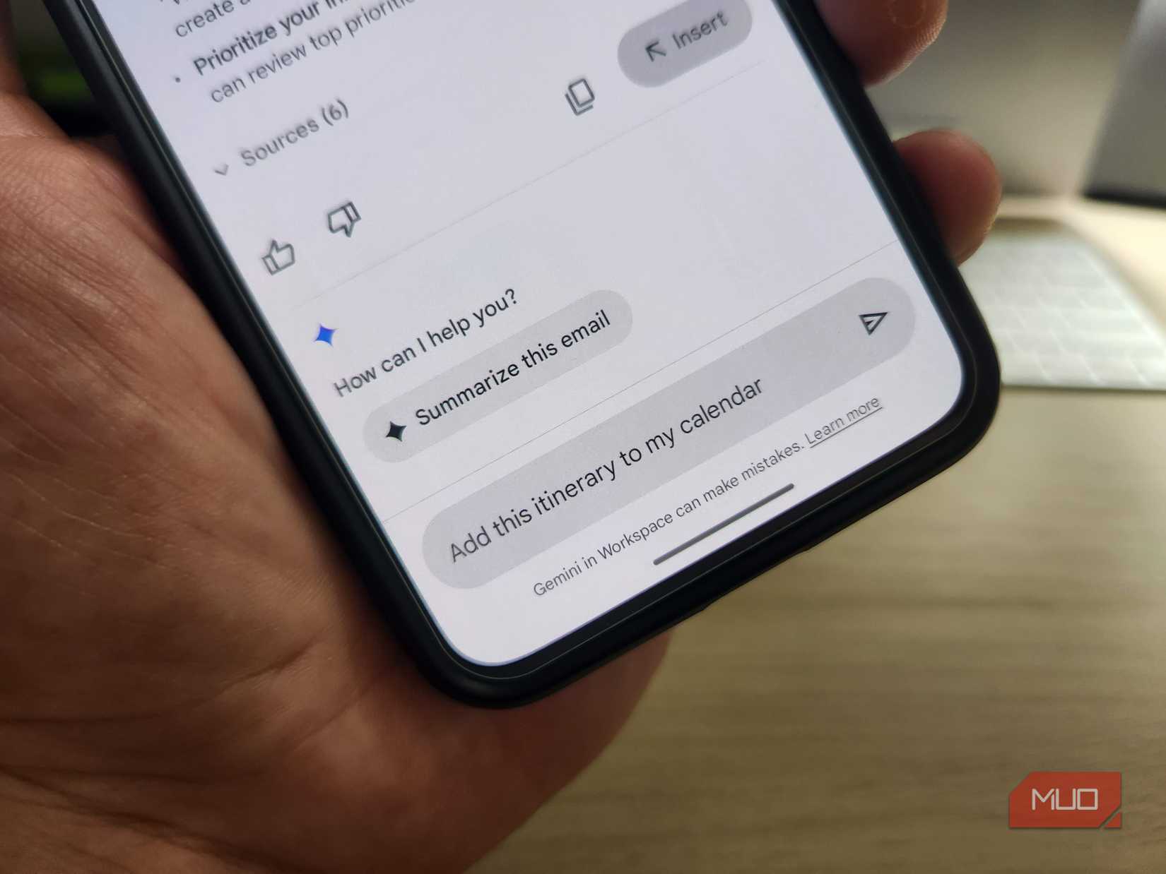 Gemini features within Gmail.