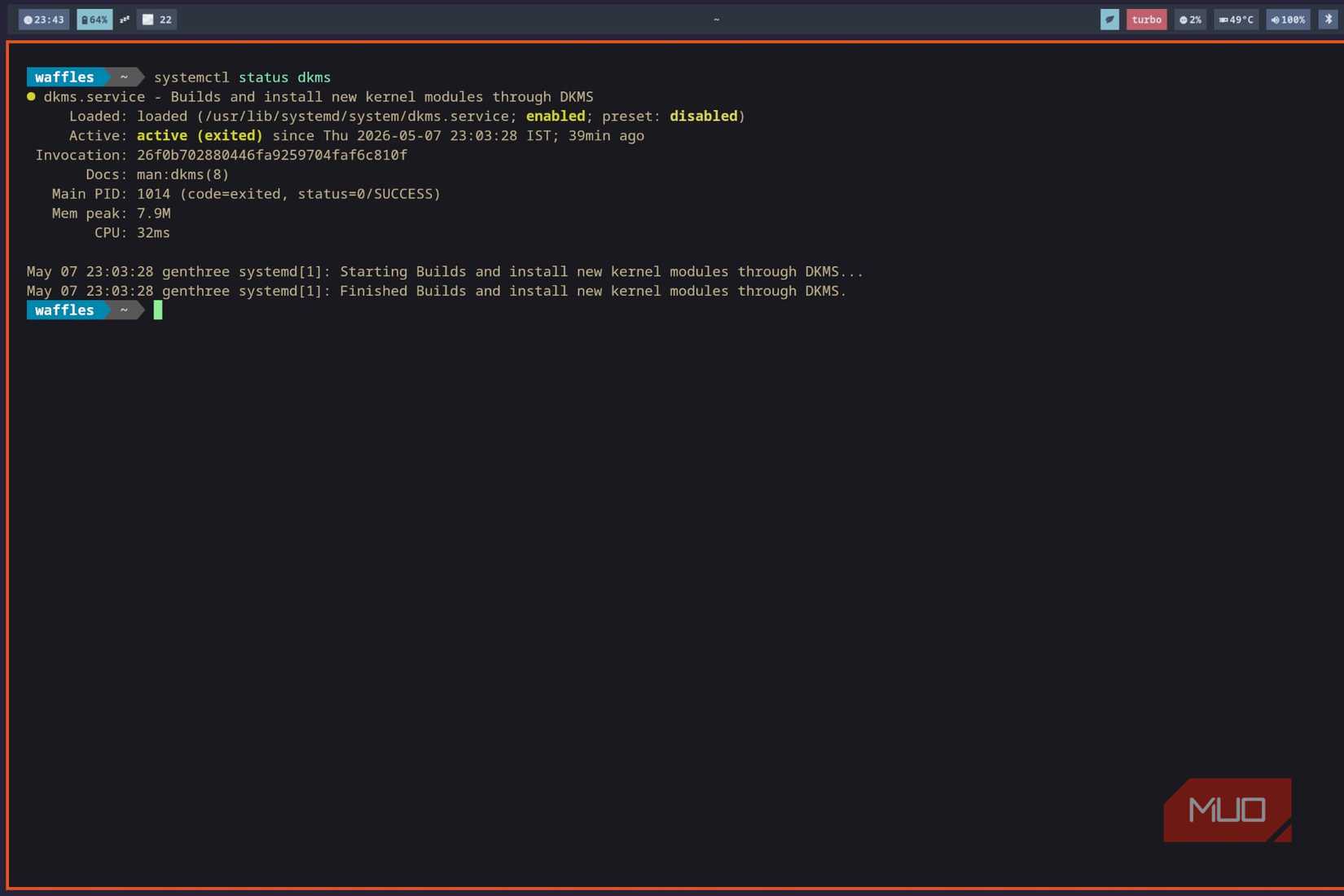Gentoo DKMS のインストール