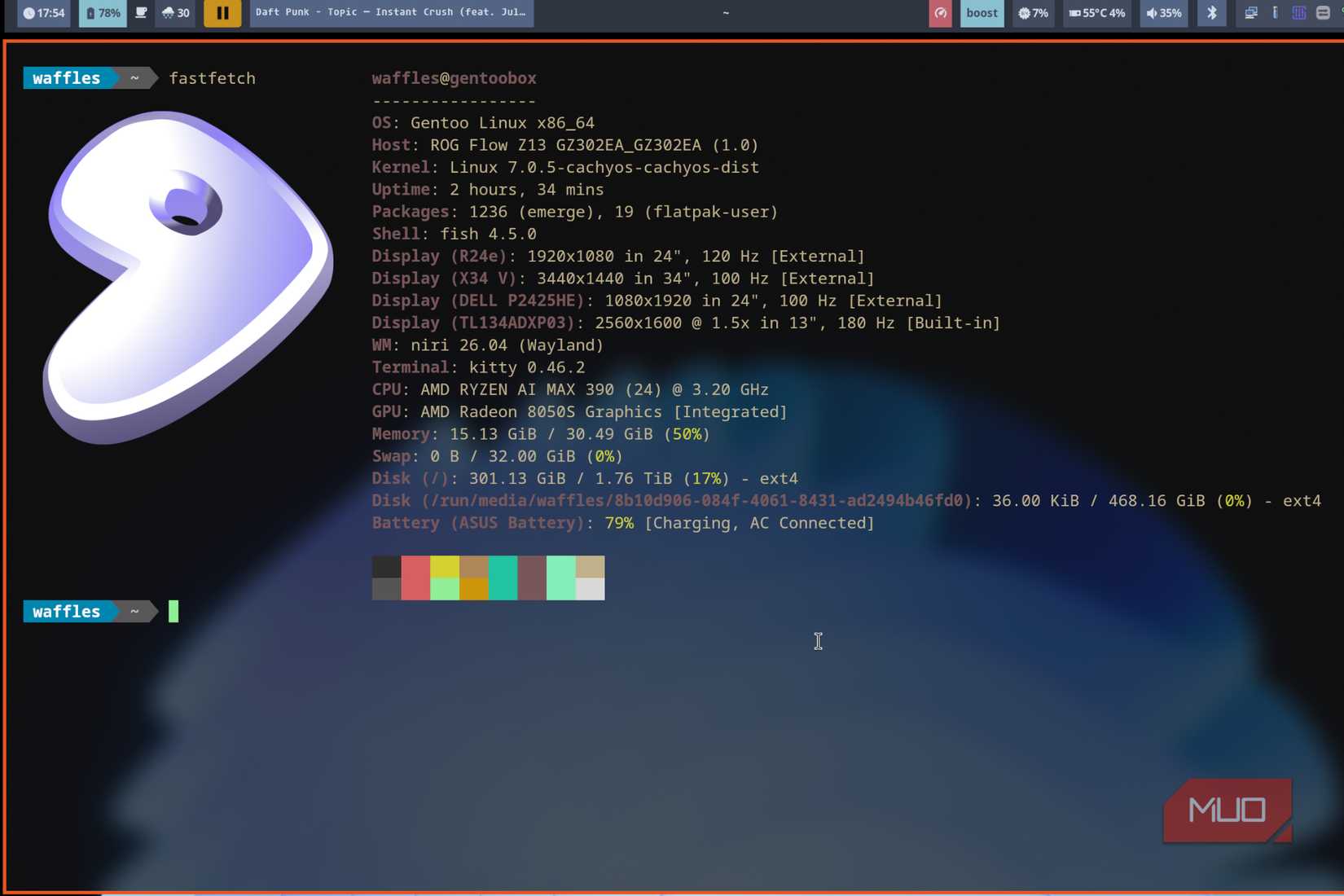 A Niri install for Gentoo