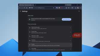 Chrome Privacy and Security settings page with Security option highlighted