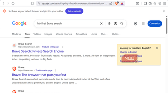 Google search Brave default