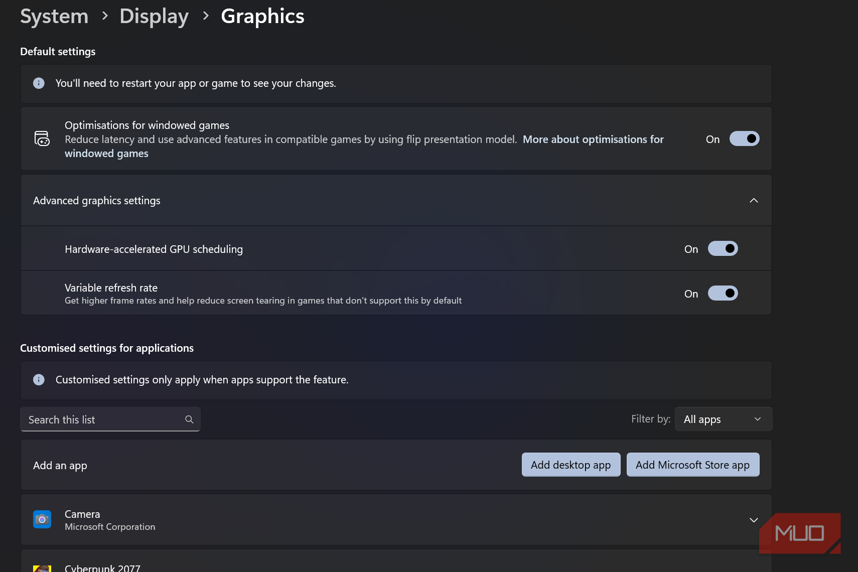 My frame rates tanked until I disabled the one GPU setting everyone ...