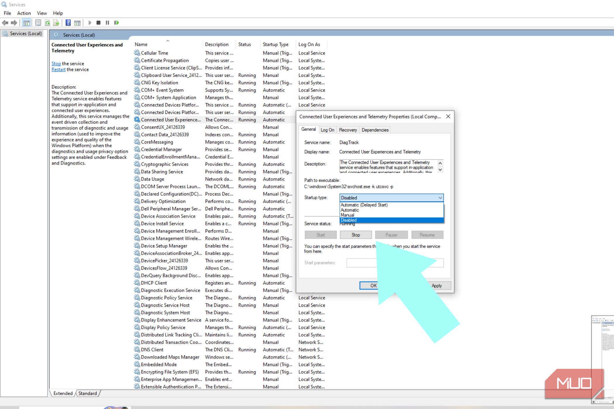 How to turn off Connected User Experiences and Telemetry