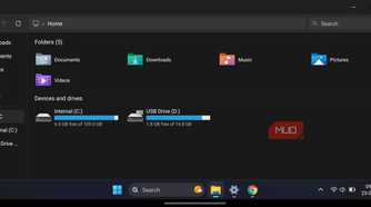 HyperDroid launcher displaying a This PC file explorer window.