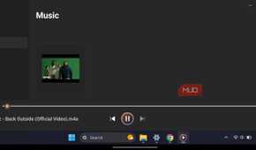 HyperDroid launcher playing an audio.