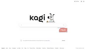 Kagi Search homepage