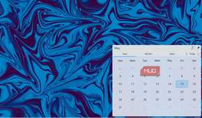 The KDE calendar