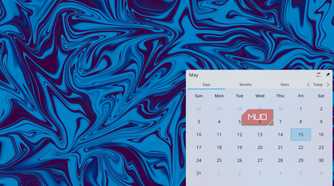 The KDE calendar