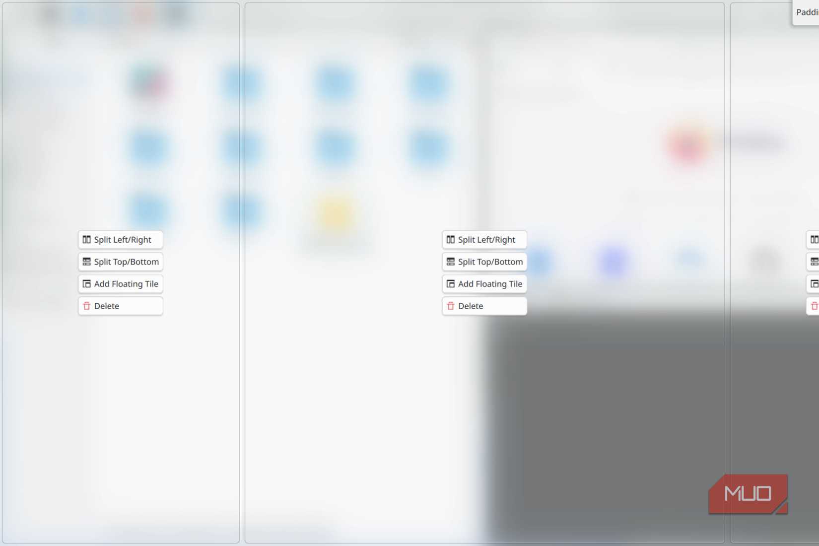Manual tiling in KDE