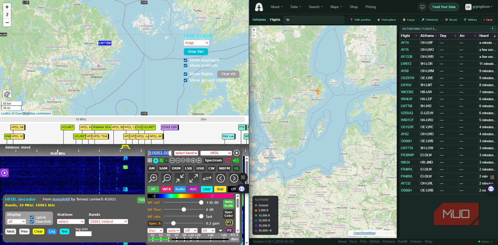 How to track live aircraft with HFDL and beat Flightradar24 using a ...