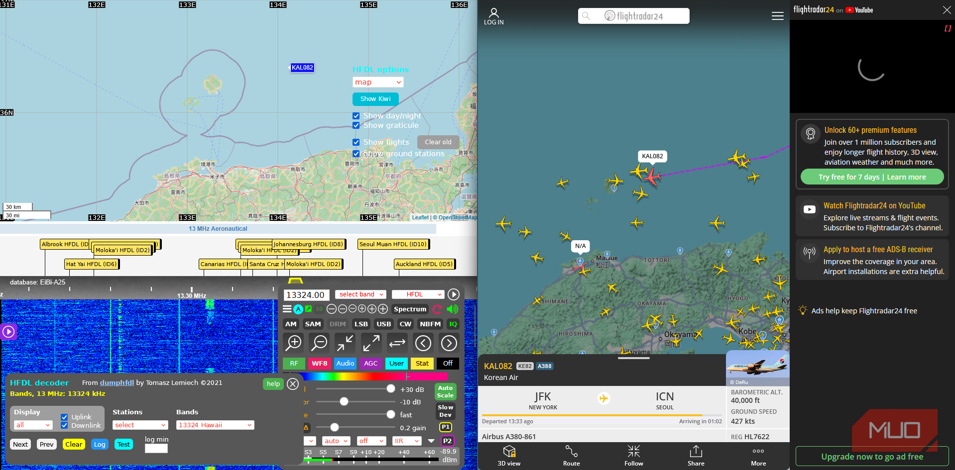 How to track live aircraft with HFDL and beat Flightradar24 using a ...