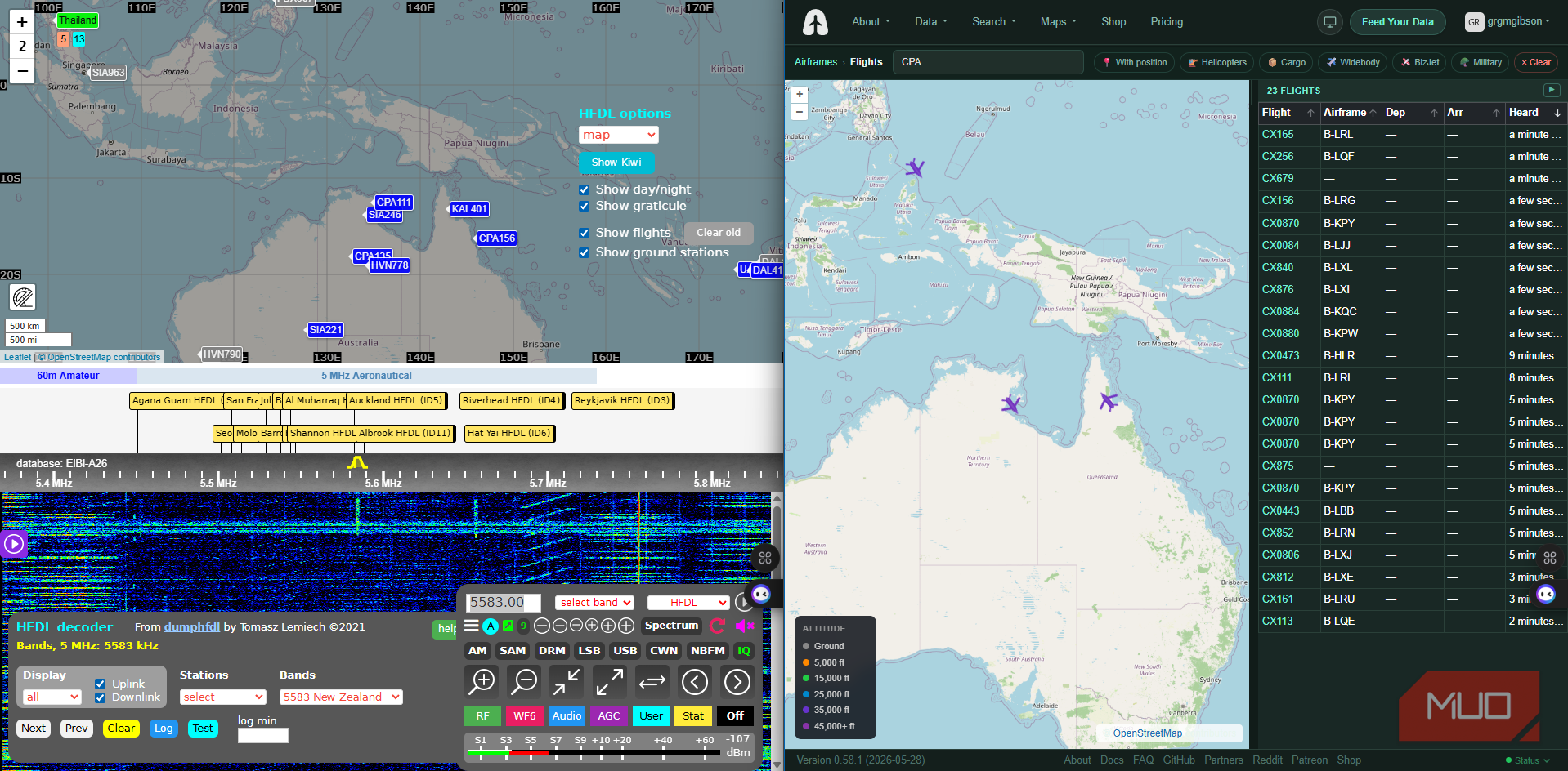 How to track live aircraft with HFDL and beat Flightradar24 using a ...
