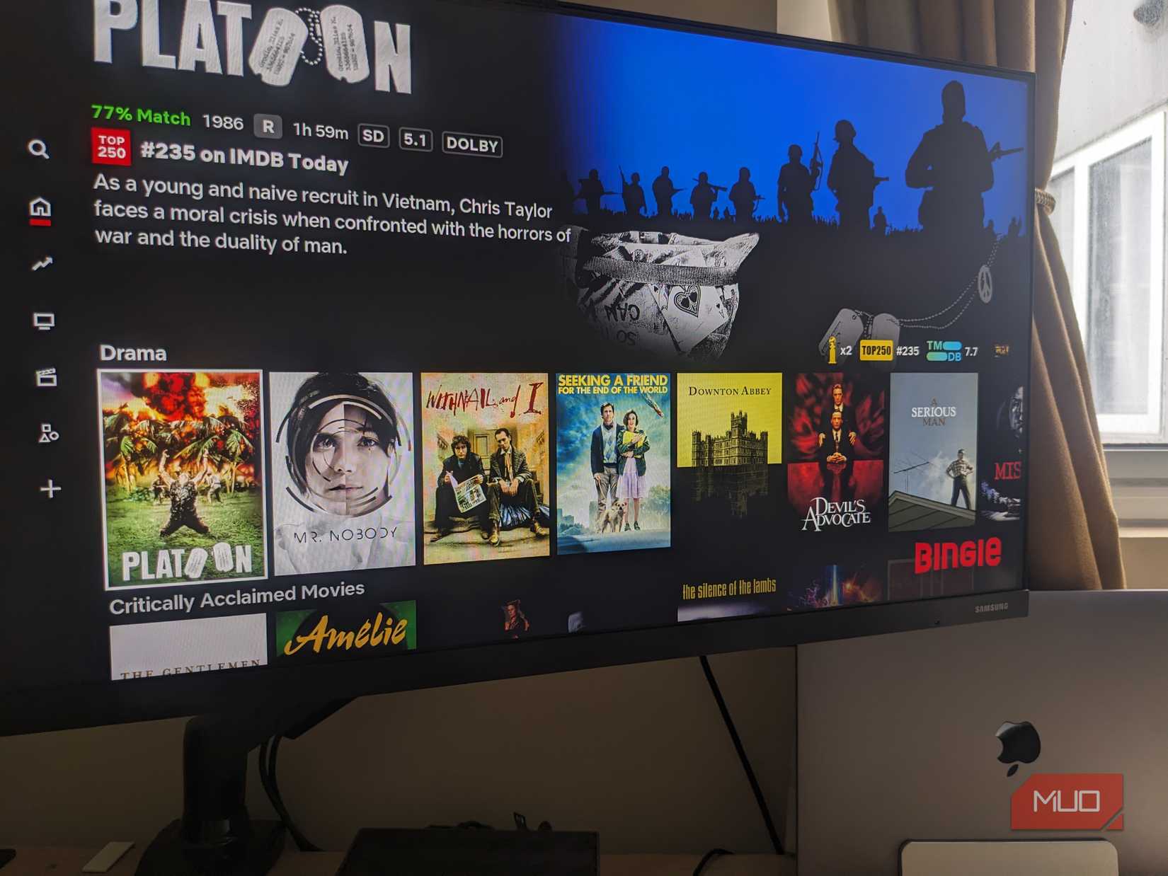 Kodi playing on a Mac.