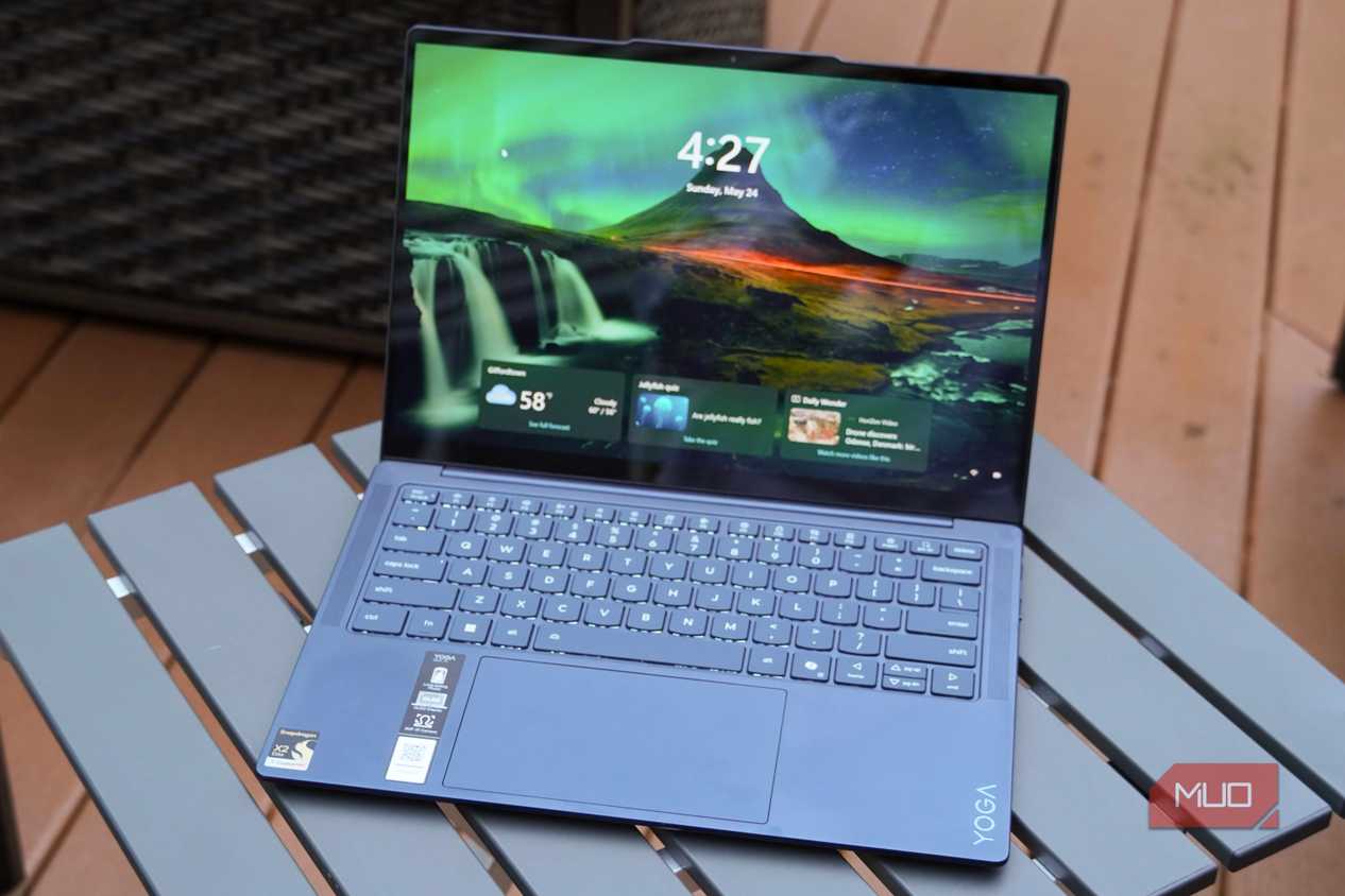 The screen on the Yoga Slim 7x.